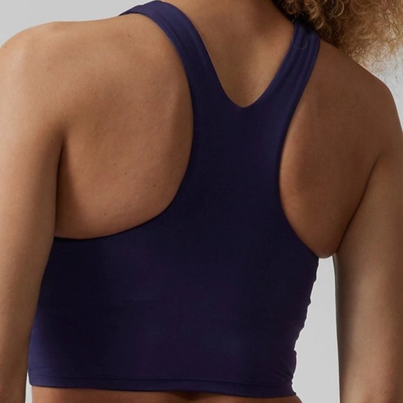 Athleta Conscious Crop Bikini Top D-DD size SP Dress Blue - Picture 2 of 6